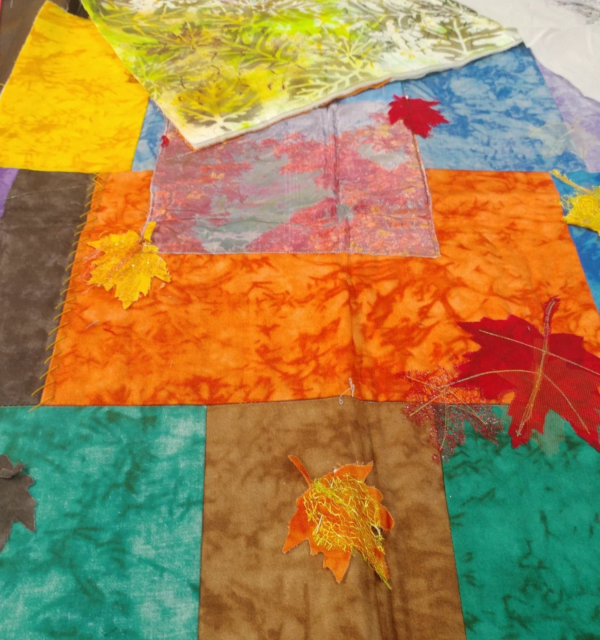 Modern Quilting- Fabric Techniques with Leaves