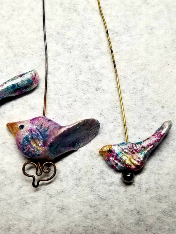 Creating Lovely Wearable Art Jewelry from Air Dry Paper Clay