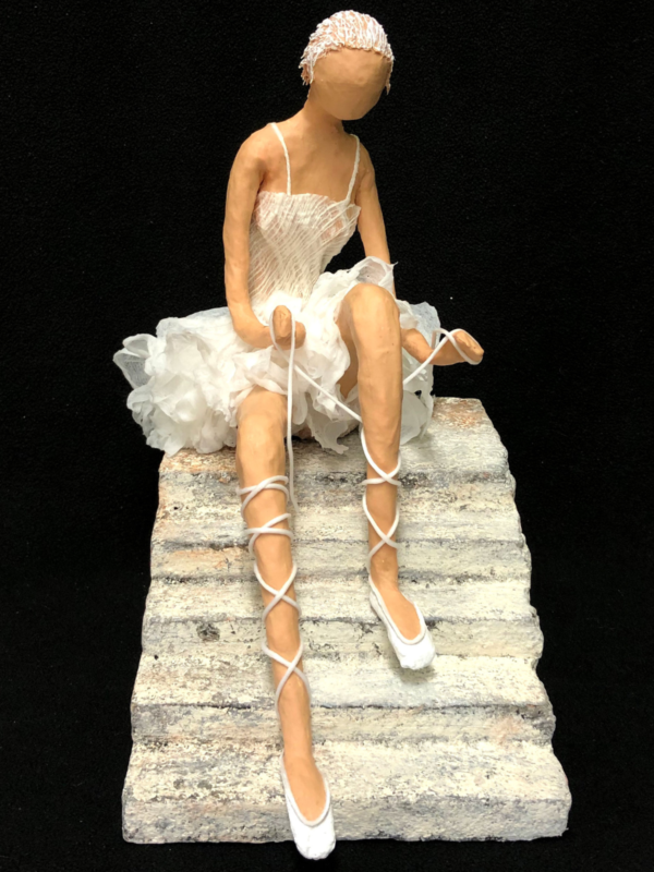 How to Make a Ballerina Sculpture in Fabric using Fabric Hardener (Paverpol) - Image 3