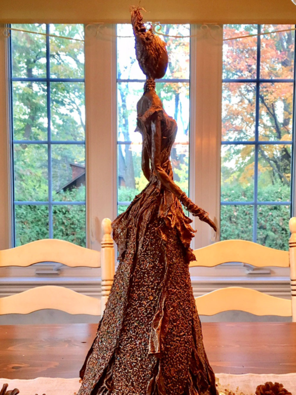 How to Create a Mixed-Media Ballgown Lady Sculpture