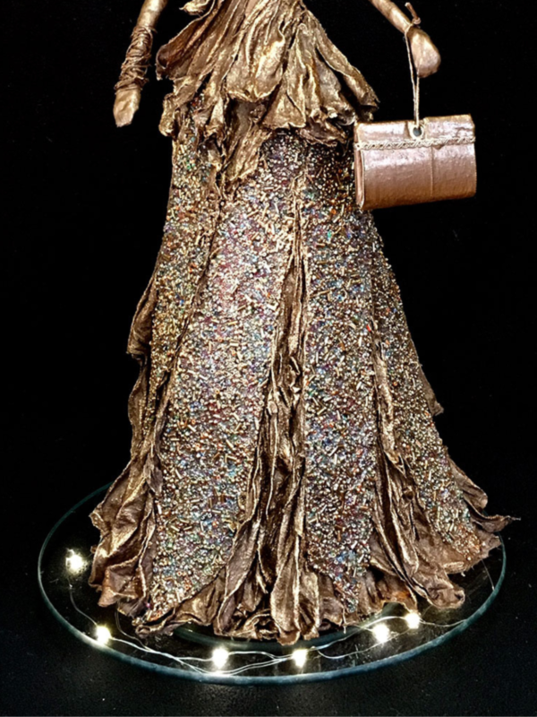 How to Create a Mixed-Media Ballgown Lady Sculpture - Image 4
