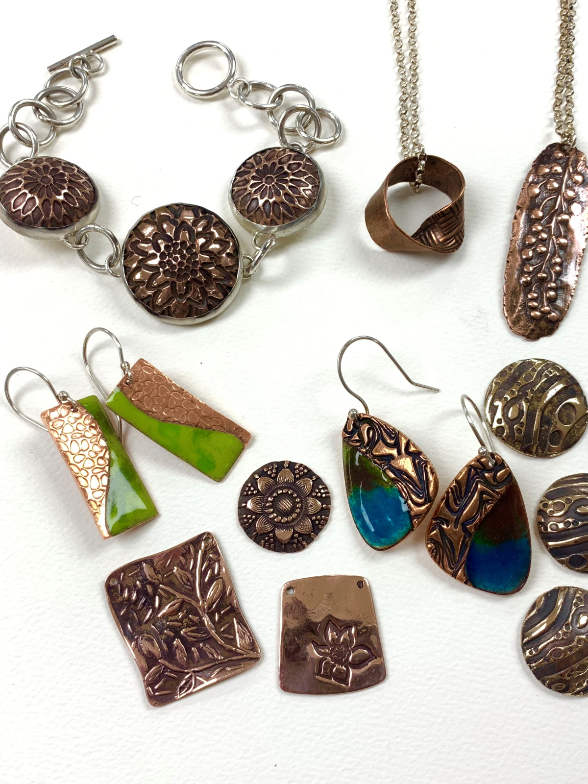 copper jewellery, base metals