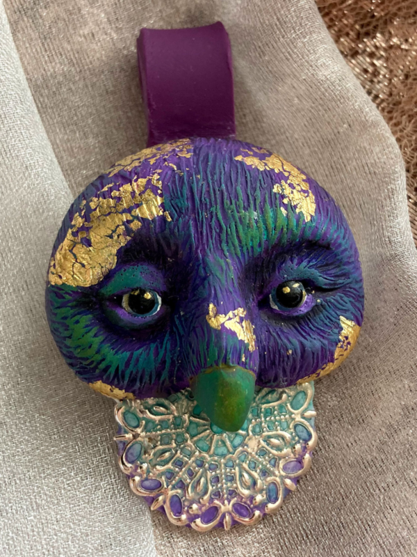 Head Turning Polymer and Bauble Pendant