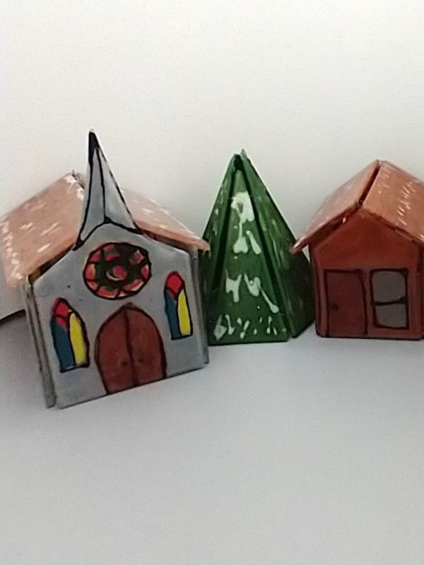 Fused Glass Christmas Village - Image 5