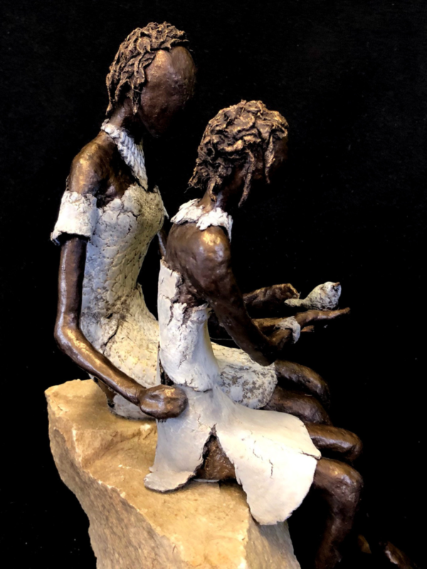 How to Create an Artstone Clay Statuette with a Bird - Image 5