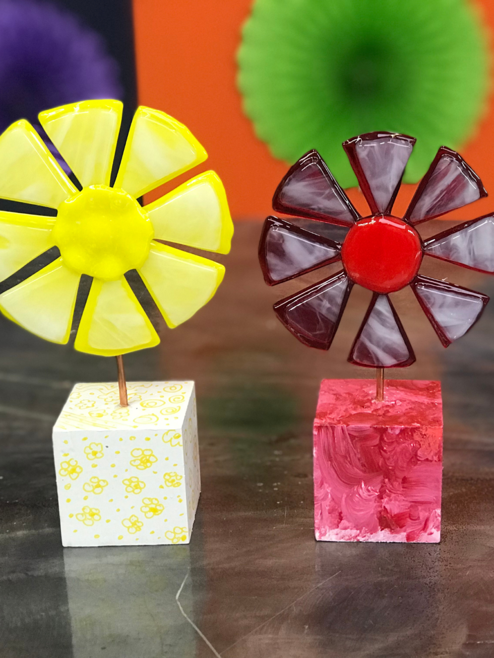 Fused Glass Flowers Bowls, Sun Catchers, and Table Art Curious Mondo