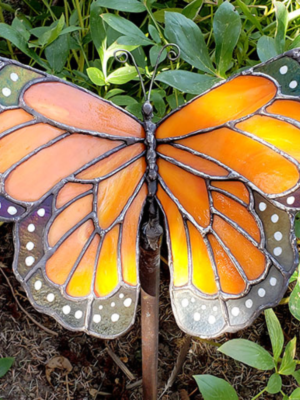 How to Make Stained Glass Garden Art