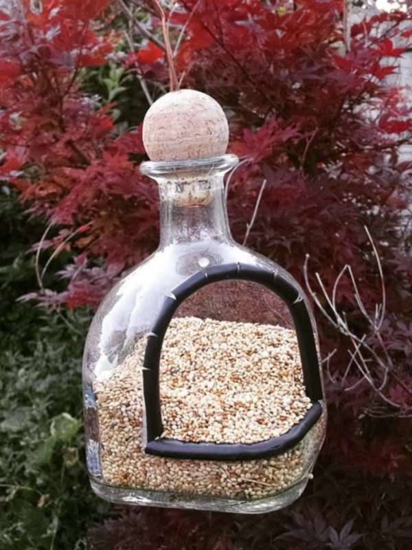 Recycled Glass Garden Art