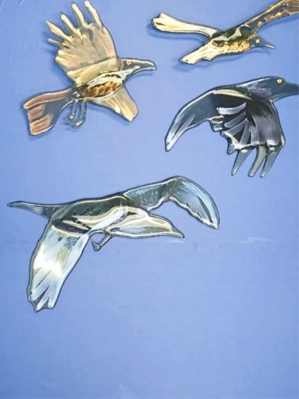 Fused Glass Birds