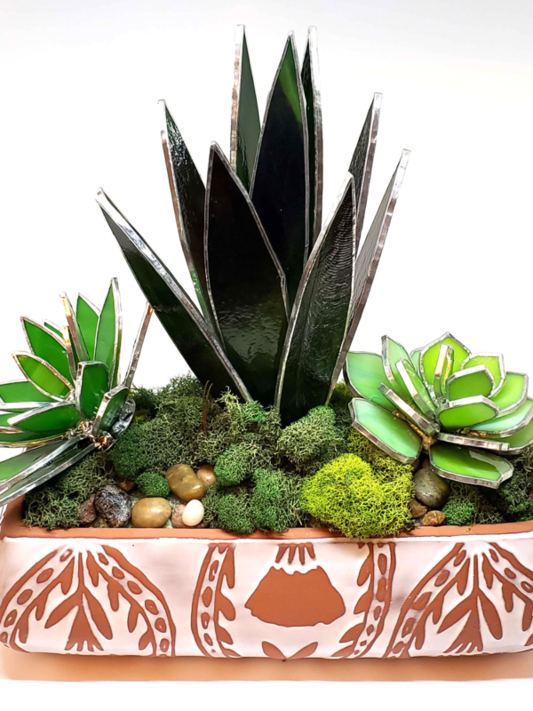 How to Make Stained Glass Succulents and Florals