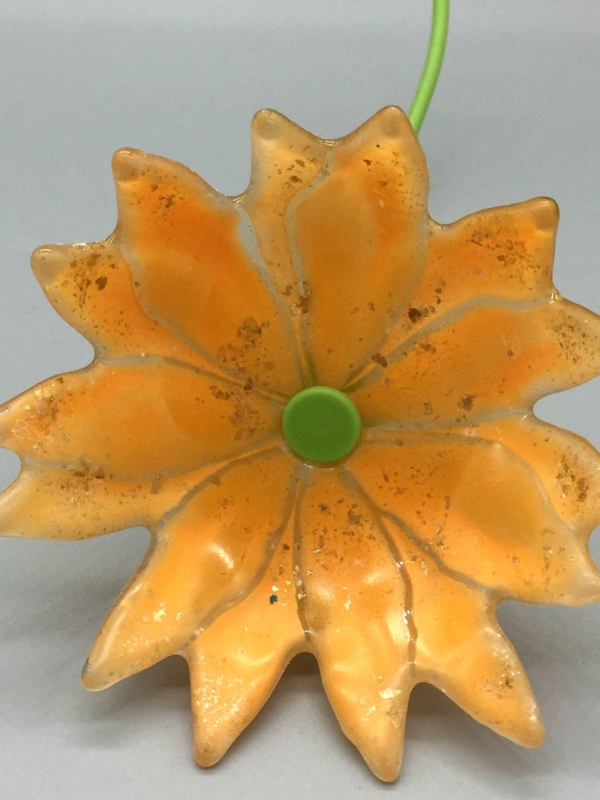 Fused Recycled Glass Flowers