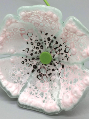 Fused Recycled Glass Flowers