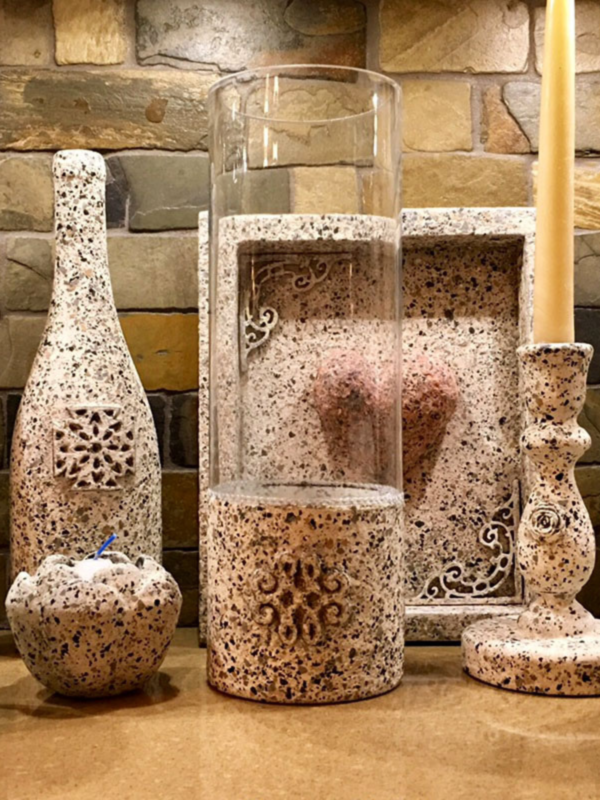 How to Create Granite Effect on Birds and Objects with Fabric Hardener (Paverpol)