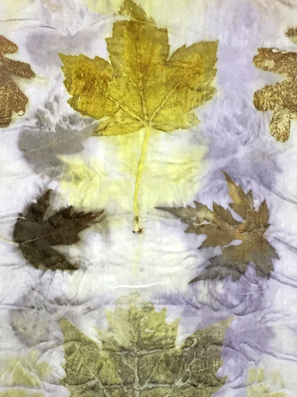 Leaf Prints on Cloth