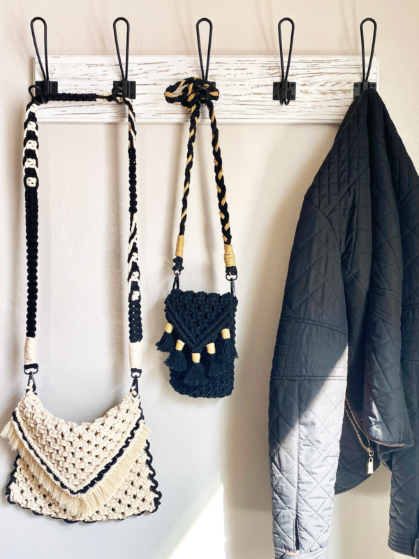 Hippie-Boho Macramé Satchel Bag for Beginners and Intermediate Levels