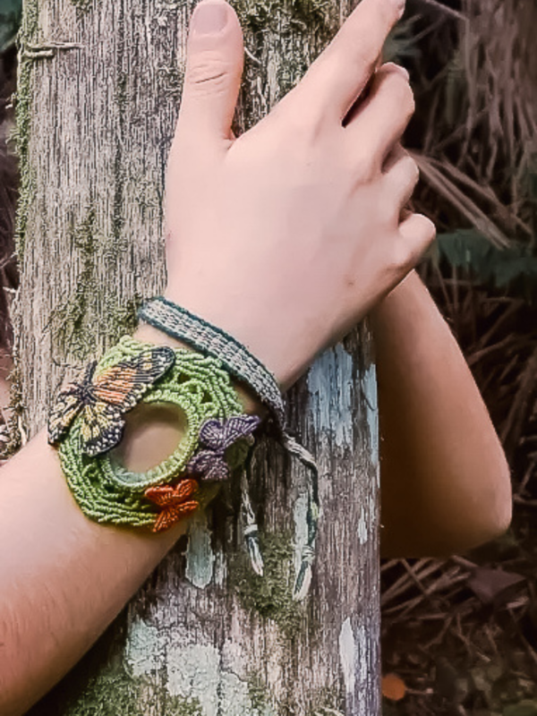 Journey Into Micro-Macrame: Macrame Bracelet with Butterflies - Image 3