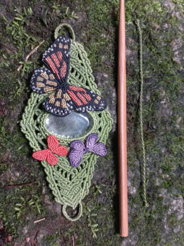 Journey Into Micro-Macrame: Macrame Bracelet with Butterflies - Image 4