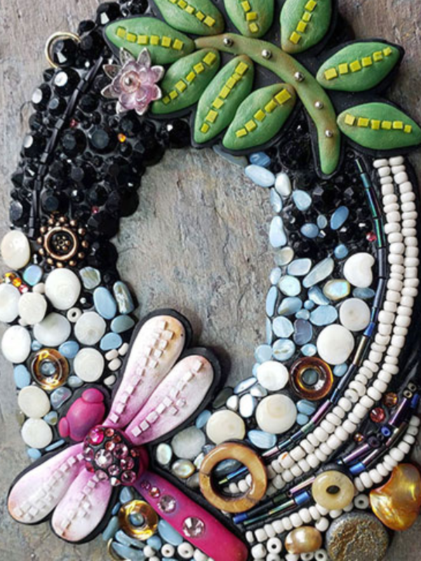Polymer Clay & Mixed Media Mosaic Assemblage