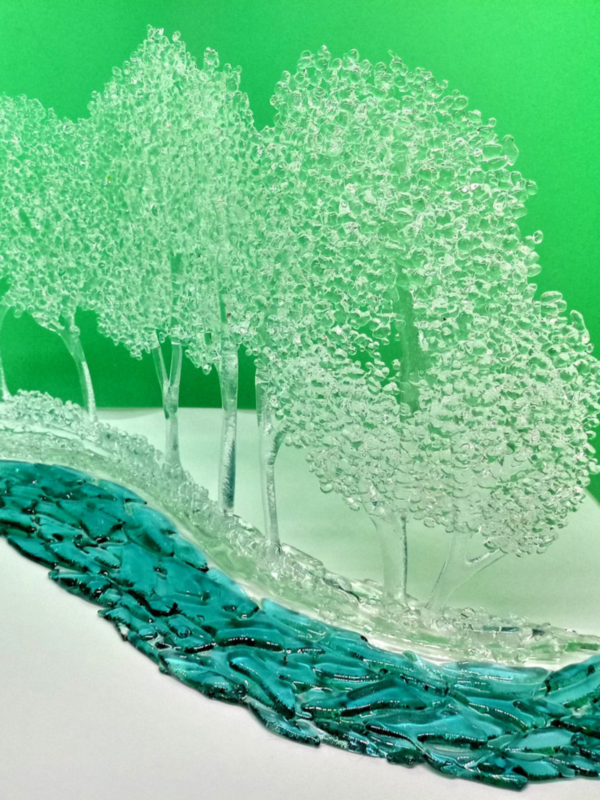 Nature-Inspired Fused Glass Pieces