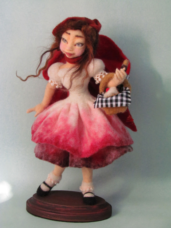 How to Create a 10 inch Pose-able Needle Felted Doll - Marie Antoinette Shabby Chic Style - Image 3