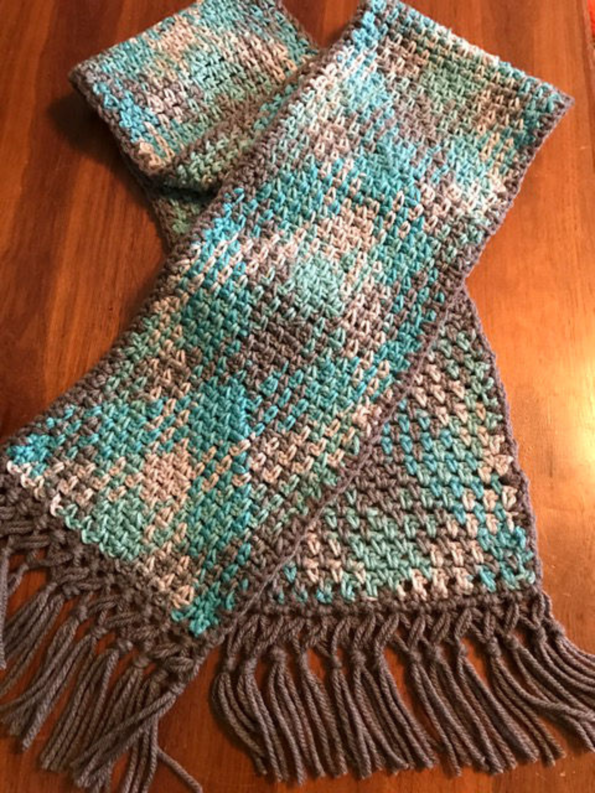 Planned Color Pooling with long color changing variegated yarn