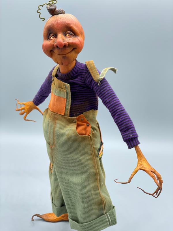 Sculpting a Unique Pumpkin Man in Polymer Clay