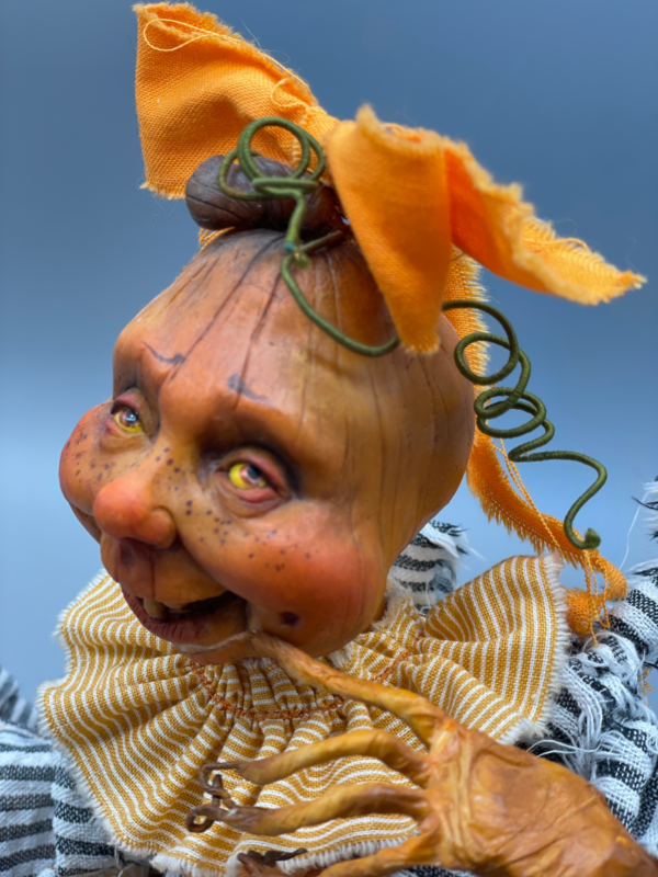 Sculpting a Unique Pumpkin Man in Polymer Clay - Image 9