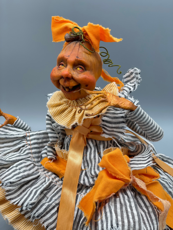 Sculpting a Unique Pumpkin Man in Polymer Clay - Image 6