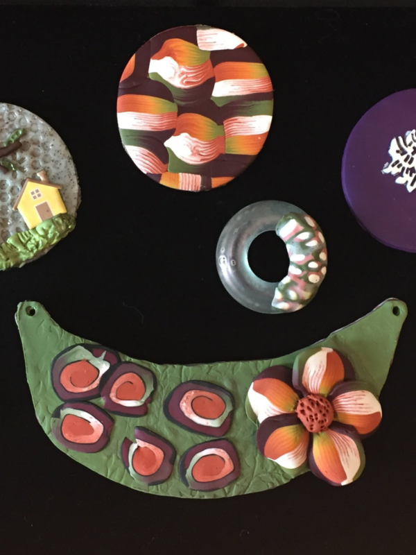 Round Necklaces in Polymer Clay