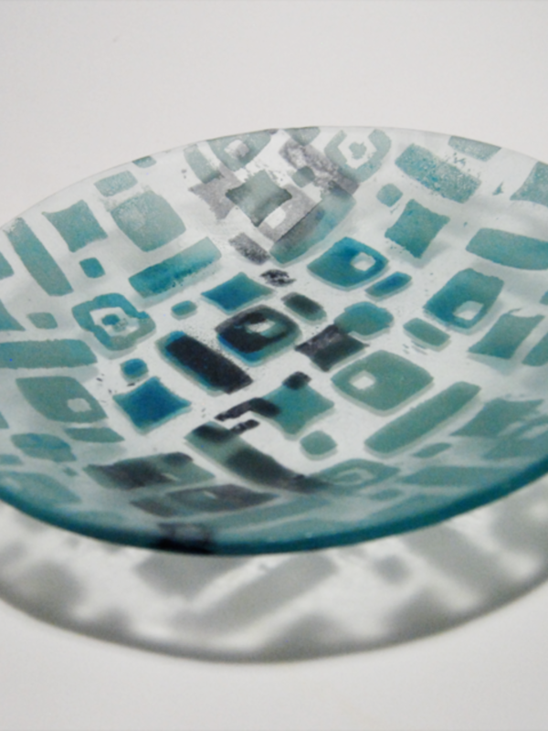 Print, Silkscreen and Stamp on Fused Glass - Image 4
