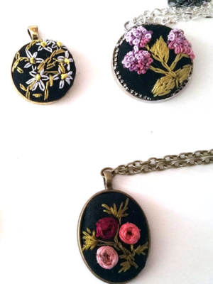 Beginning Stumpwork Embroidery Jewelry