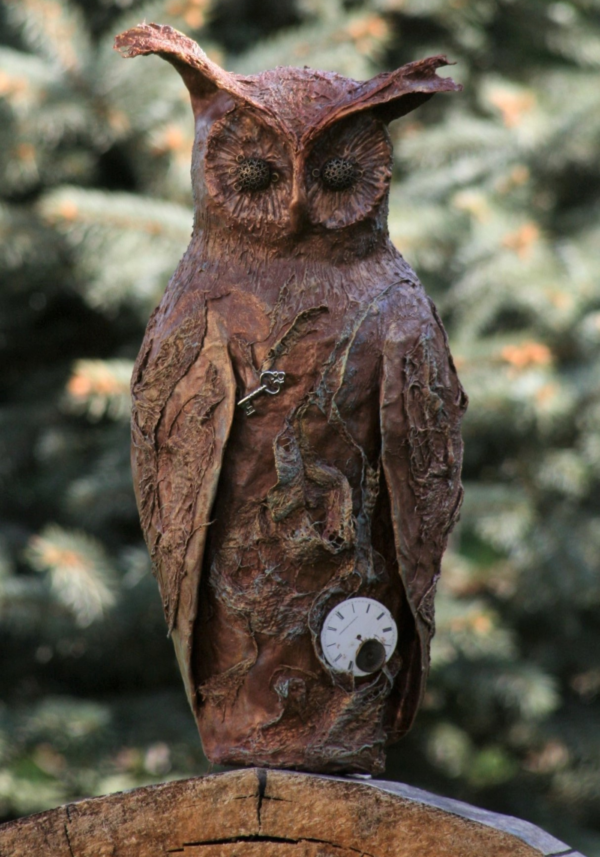 How to Sculpt an Owl from Scratch Using a Textile Hardener