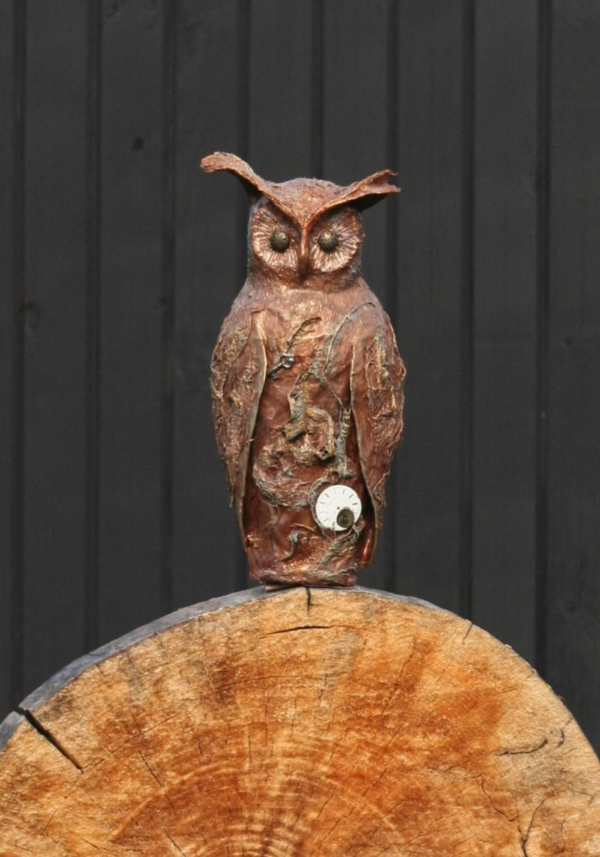 How to Sculpt an Owl from Scratch Using a Textile Hardener