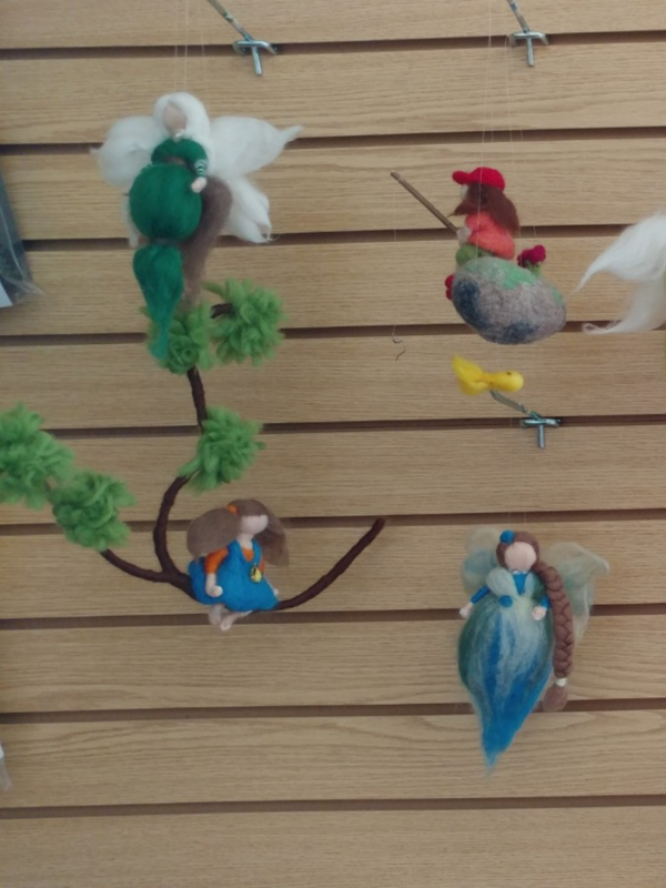 Waldorf Style Wool Dolls and Mobiles - Image 8