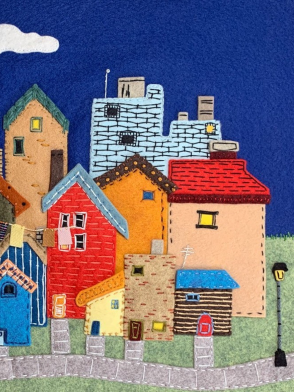 Creating Fiber Wall Art with Felt Appliqué - Image 4