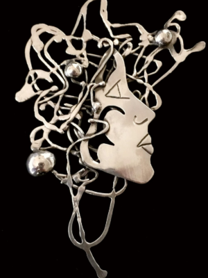 SMALL BITES SERIES: Fused Sterling Wisp Spirit Pendant