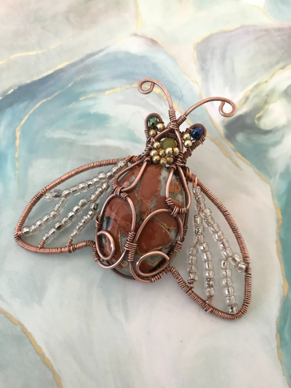 How to Make a Wire Work Beetle Pendant﻿
