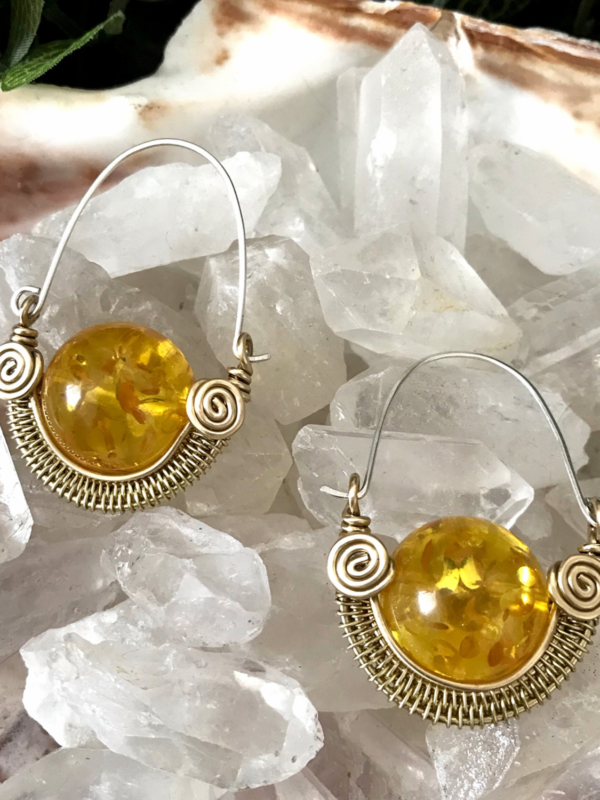 Wire Woven Earrings