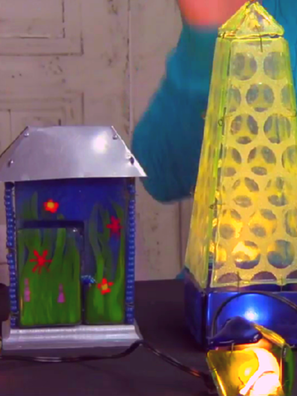 Fused Glass Garden Lights and Lanterns