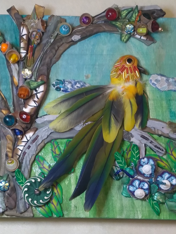 How to Create a Multi-Media Polymer Clay Tropical Scene