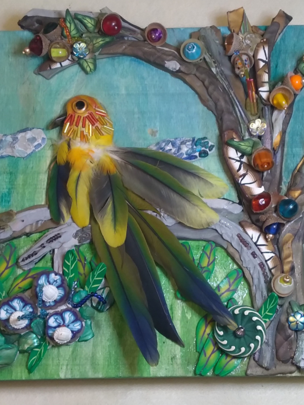 How to Create a Multi-Media Polymer Clay Tropical Scene