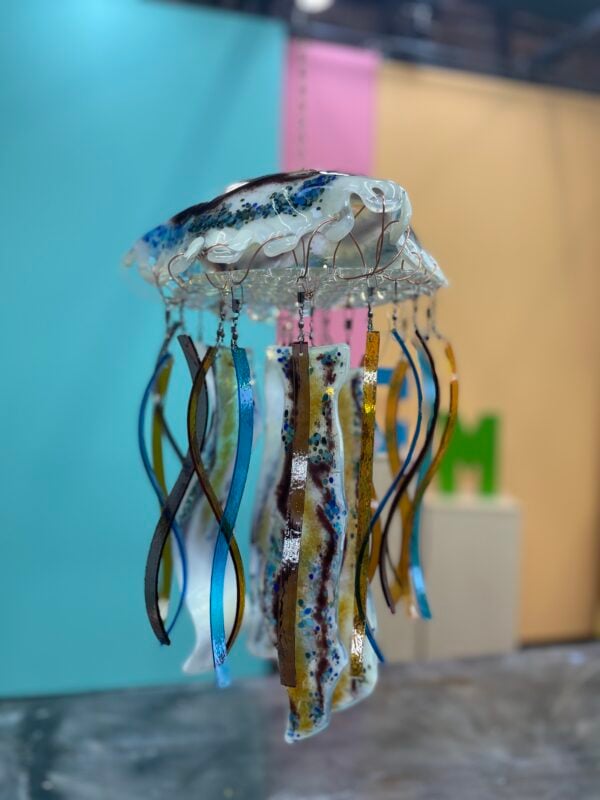 How to Create a Fused Glass Hanging Jellyfish Sculpture