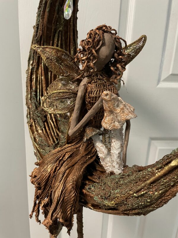 The Moon Lady Fabric Sculpture With Paverpol - Image 6