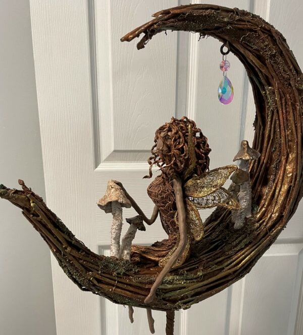 The Moon Lady Fabric Sculpture With Paverpol - Image 4
