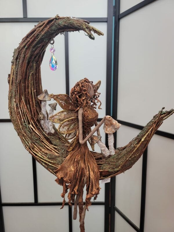 The Moon Lady Fabric Sculpture With Paverpol - Image 3