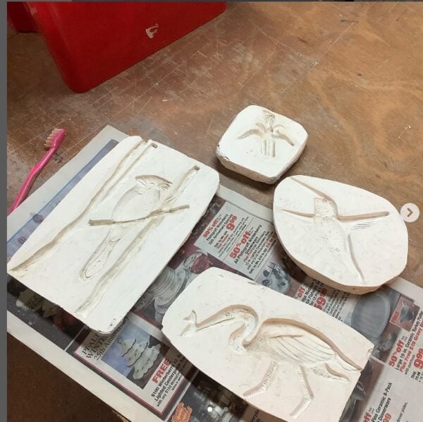 Kiln Cast Glass: Bas Relief Tiles - Image 4