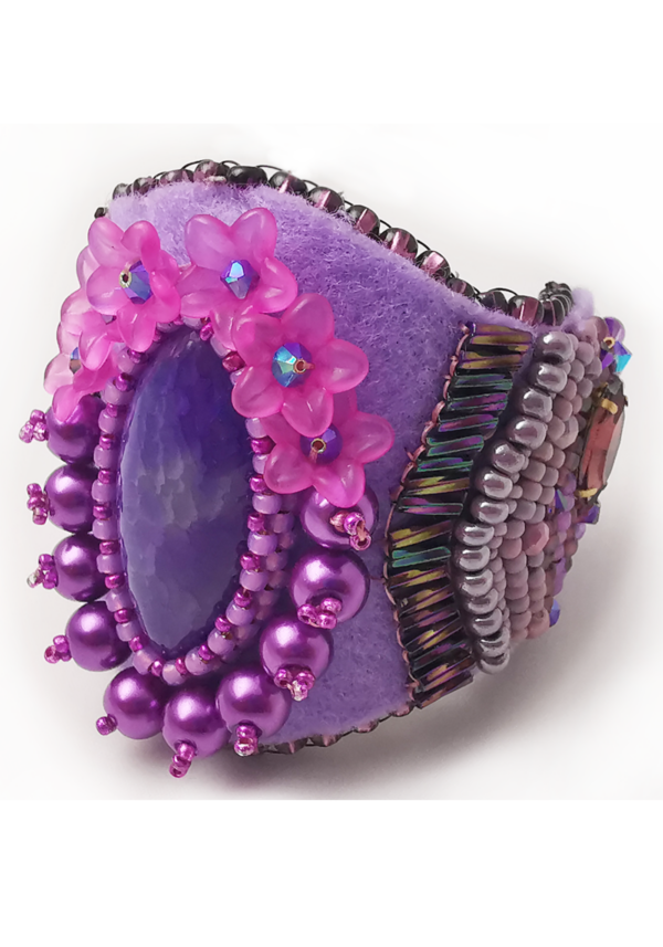 Exploring the Intricate Beauty of Bead Embroidery While Making a Bead Embroidered Cuff - Image 6