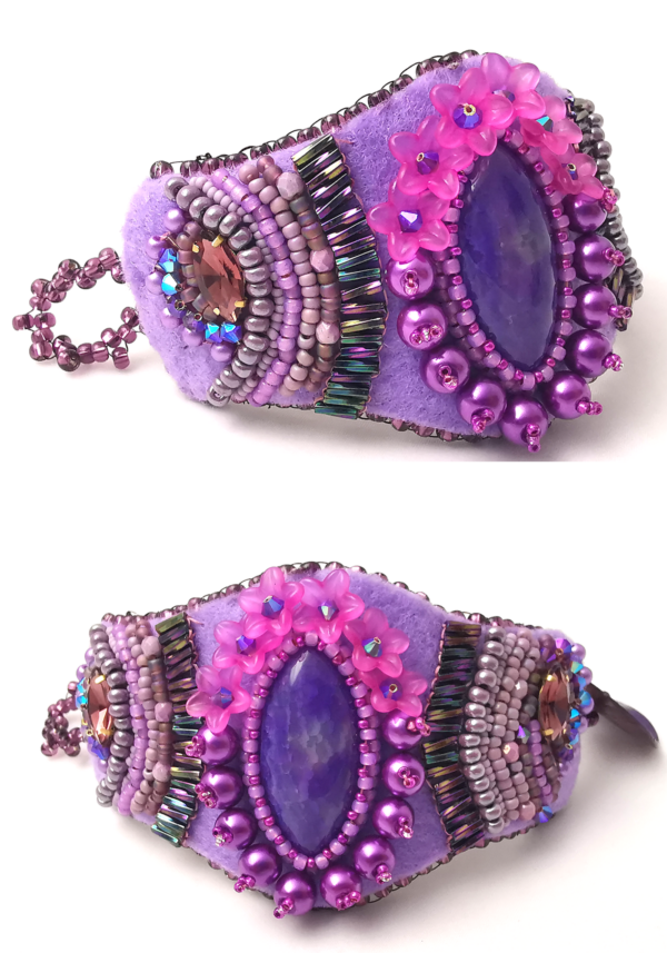 Exploring the Intricate Beauty of Bead Embroidery While Making a Bead Embroidered Cuff - Image 3