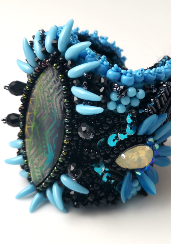 Exploring the Intricate Beauty of Bead Embroidery While Making a Bead Embroidered Cuff - Image 5