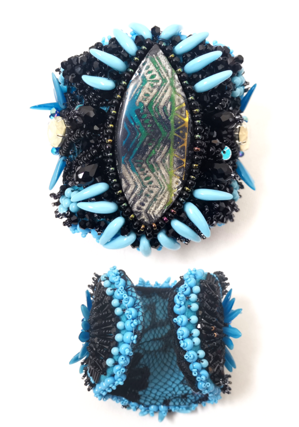 Exploring the Intricate Beauty of Bead Embroidery While Making a Bead Embroidered Cuff - Image 4